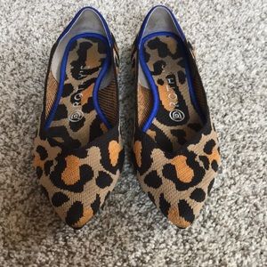 Rothy’s Leopard Print “The Point” flats 7.5